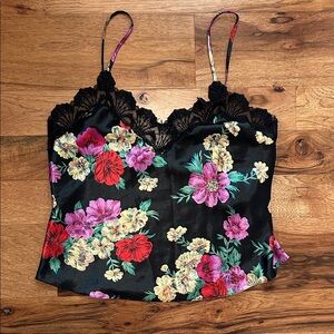 Vintage Victoria’s Secret Floral Lace Trim Camisole Top